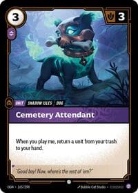 Cemetery Attendant - Riftbound: League of Legends Trading Card Game Origins trading card