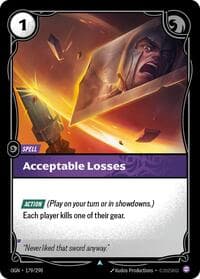 Acceptable Losses - Riftbound: League of Legends Trading Card Game Origins trading card