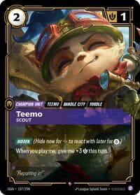 Teemo - Scout - Riftbound: League of Legends Trading Card Game Origins trading card