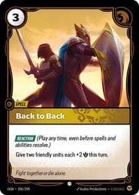 Back to Back - Riftbound: League of Legends Trading Card Game Origins trading card