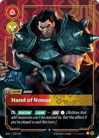 Darius - Hand of Noxus - Riftbound: League of Legends Trading Card Game Origins trading card