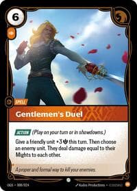 Gentlemen's Duel - Riftbound: League of Legends Trading Card Game Origins: Proving Grounds trading card