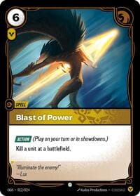 Blast of Power - Riftbound: League of Legends Trading Card Game Origins: Proving Grounds trading card
