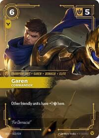 Garen - Commander - Riftbound: League of Legends Trading Card Game Origins: Proving Grounds trading card