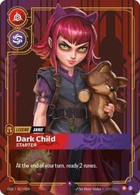Annie - Dark Child (Starter) - Riftbound: League of Legends Trading Card Game Origins: Proving Grounds trading card