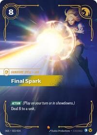 Final Spark - Riftbound: League of Legends Trading Card Game Origins: Proving Grounds trading card