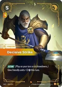 Decisive Strike - Riftbound: League of Legends Trading Card Game Origins: Proving Grounds trading card