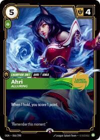 Ahri - Alluring (Launch Exclusive) - Riftbound: League of Legends Trading Card Game Riftbound Promotional Cards trading card