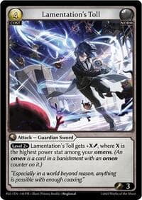 Lamentation's Toll - Grand Archive TCG Promotional Cards trading card