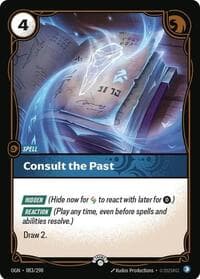Consult the Past - Riftbound: League of Legends Trading Card Game Riftbound Organized Play Promotional Cards trading card
