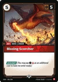Blazing Scorcher - Riftbound: League of Legends Trading Card Game Riftbound Organized Play Promotional Cards trading card