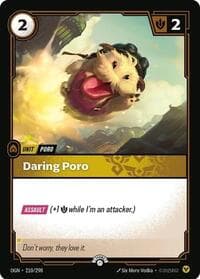 Daring Poro - Riftbound: League of Legends Trading Card Game Riftbound Organized Play Promotional Cards trading card