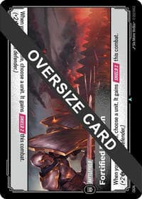 Fortified Position (Oversized) - Riftbound: League of Legends Trading Card Game Origins: Proving Grounds trading card