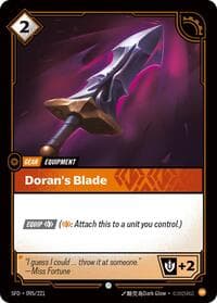 Doran's Blade - Riftbound: League of Legends Trading Card Game Spiritforged trading card
