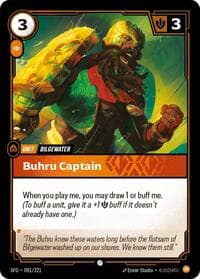 Buhru Captain - Riftbound: League of Legends Trading Card Game Spiritforged trading card