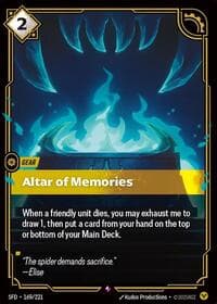 Altar of Memories - Riftbound: League of Legends Trading Card Game Spiritforged trading card