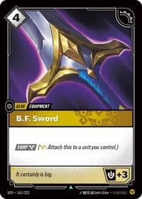 B.F. Sword - Riftbound: League of Legends Trading Card Game Spiritforged trading card