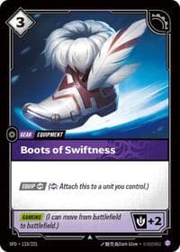 Boots of Swiftness - Riftbound: League of Legends Trading Card Game Spiritforged trading card
