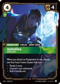 Aphelios - Exalted - Riftbound: League of Legends Trading Card Game Spiritforged trading card