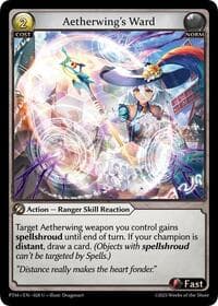 Aetherwing's Ward - Grand Archive TCG Phantom Monarchs trading card