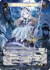 Alice, Distorted Queen (CSR) - Grand Archive TCG Phantom Monarchs trading card