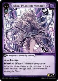Alice, Phantom Monarch - Grand Archive TCG Phantom Monarchs trading card