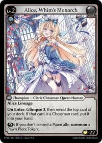 Alice, Whim's Monarch - Grand Archive TCG Phantom Monarchs trading card