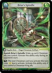 Briar's Spindle - Grand Archive TCG Phantom Monarchs trading card