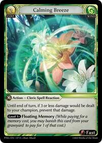 Calming Breeze - Grand Archive TCG Phantom Monarchs trading card