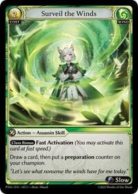 Surveil the Winds - Grand Archive TCG Phantom Monarchs trading card