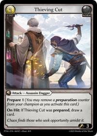 Thieving Cut - Grand Archive TCG Phantom Monarchs trading card