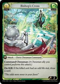 Bishop's Cross (Curio Foil) - Grand Archive TCG Phantom Monarchs trading card