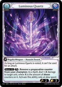 Luminous Quartz - Grand Archive TCG Merlin Re: Collection, Brilliant Vestige trading card