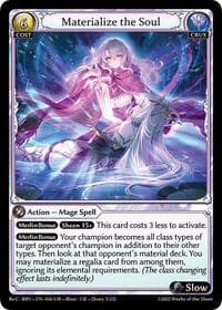 Materialize the Soul - Grand Archive TCG Merlin Re: Collection, Brilliant Vestige trading card