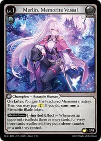 Merlin, Memorite Vassal - Grand Archive TCG Merlin Re: Collection, Brilliant Vestige trading card