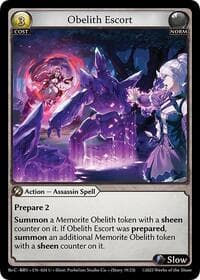 Obelith Escort - Grand Archive TCG Merlin Re: Collection, Brilliant Vestige trading card