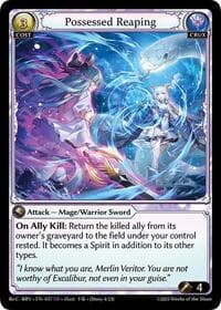 Possessed Reaping - Grand Archive TCG Merlin Re: Collection, Brilliant Vestige trading card