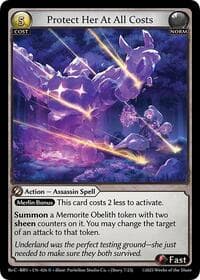 Protect Her At All Costs - Grand Archive TCG Merlin Re: Collection, Brilliant Vestige trading card