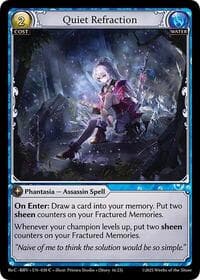 Quiet Refraction - Grand Archive TCG Merlin Re: Collection, Brilliant Vestige trading card