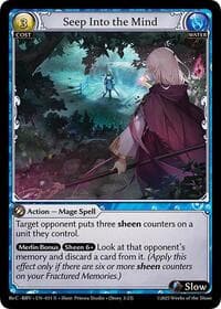 Seep Into the Mind - Grand Archive TCG Merlin Re: Collection, Brilliant Vestige trading card