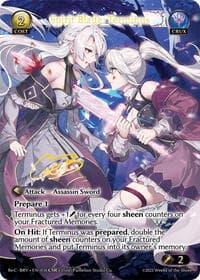 Spirit Blade: Terminus (CSR) - Grand Archive TCG Merlin Re: Collection, Brilliant Vestige trading card