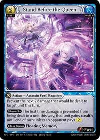 Stand Before the Queen - Grand Archive TCG Merlin Re: Collection, Brilliant Vestige trading card