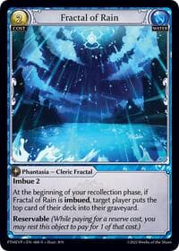 Fractal of Rain - Grand Archive TCG Phantom Monarchs Event Pack trading card