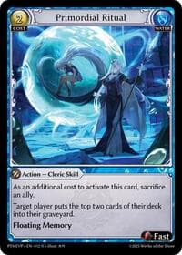 Primordial Ritual - Grand Archive TCG Phantom Monarchs Event Pack trading card