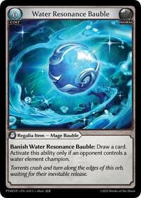 Water Resonance Bauble - Grand Archive TCG Phantom Monarchs Event Pack trading card