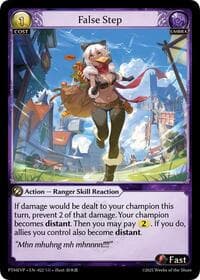 False Step - Grand Archive TCG Phantom Monarchs Event Pack trading card