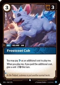 Frostcoat Cub - Riftbound: League of Legends Trading Card Game Spiritforged trading card
