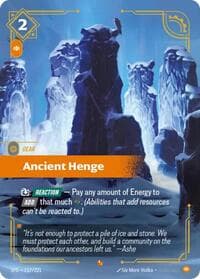 Ancient Henge - Riftbound: League of Legends Trading Card Game Spiritforged trading card