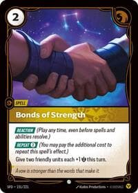 Bonds of Strength - Riftbound: League of Legends Trading Card Game Spiritforged trading card