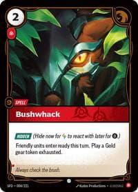Bushwhack - Riftbound: League of Legends Trading Card Game Spiritforged trading card